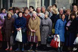 Oktober 1991 - Bushaltestelle Merkela iela