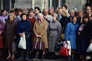 Oktober 1991 - Bushaltestelle Merkela iela