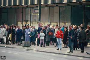 Oktober 1991 - Bushaltestelle Brivibas iela