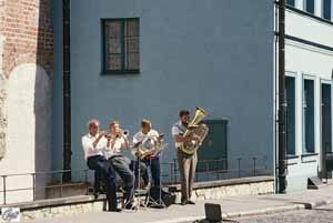 Juli 1992 - Musiker in der Skaarnu iela