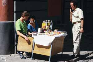 Juli 1992 - Stand in der Rigaer Altstadt