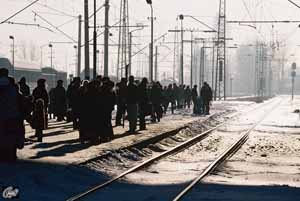 Mai 1995 - Bahnsteig Hauptbahnhof Riga