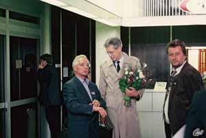 Oktober 1995 - Hübotter und Scherf am Flughafen