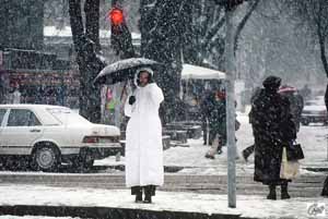 Februar 2001 - Schnee an der Oper