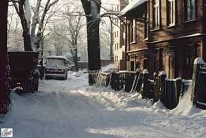 Schnee in Hagenskalns